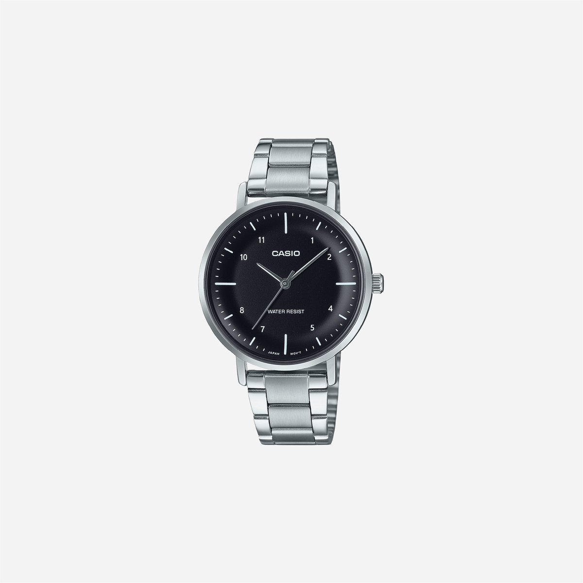 Casio Enticer LTP-VT03D-1BDF Quartz Black Dial Analog Stainless Steel