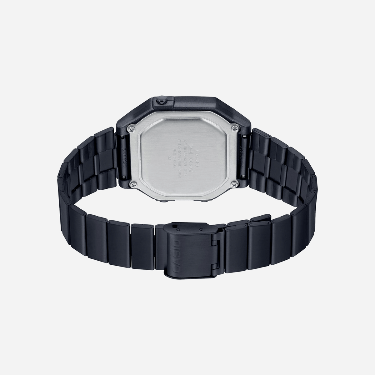 Casio Vintage B650WB-1BDF Quartz Black Dial Digital Stainless Steel Watch