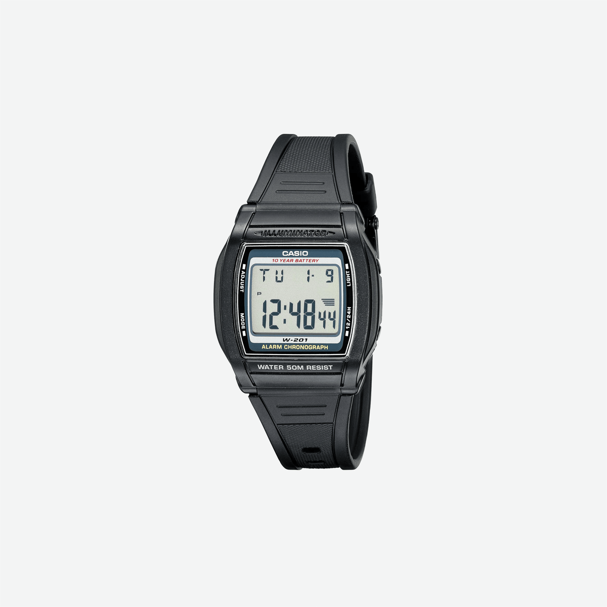 Casio W201-1AV Alarm Chronograph Watch