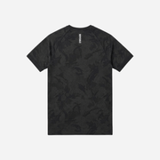 Gymshark Geo Seamless T-Shirt Slim Fit Black/Charcoal Grey