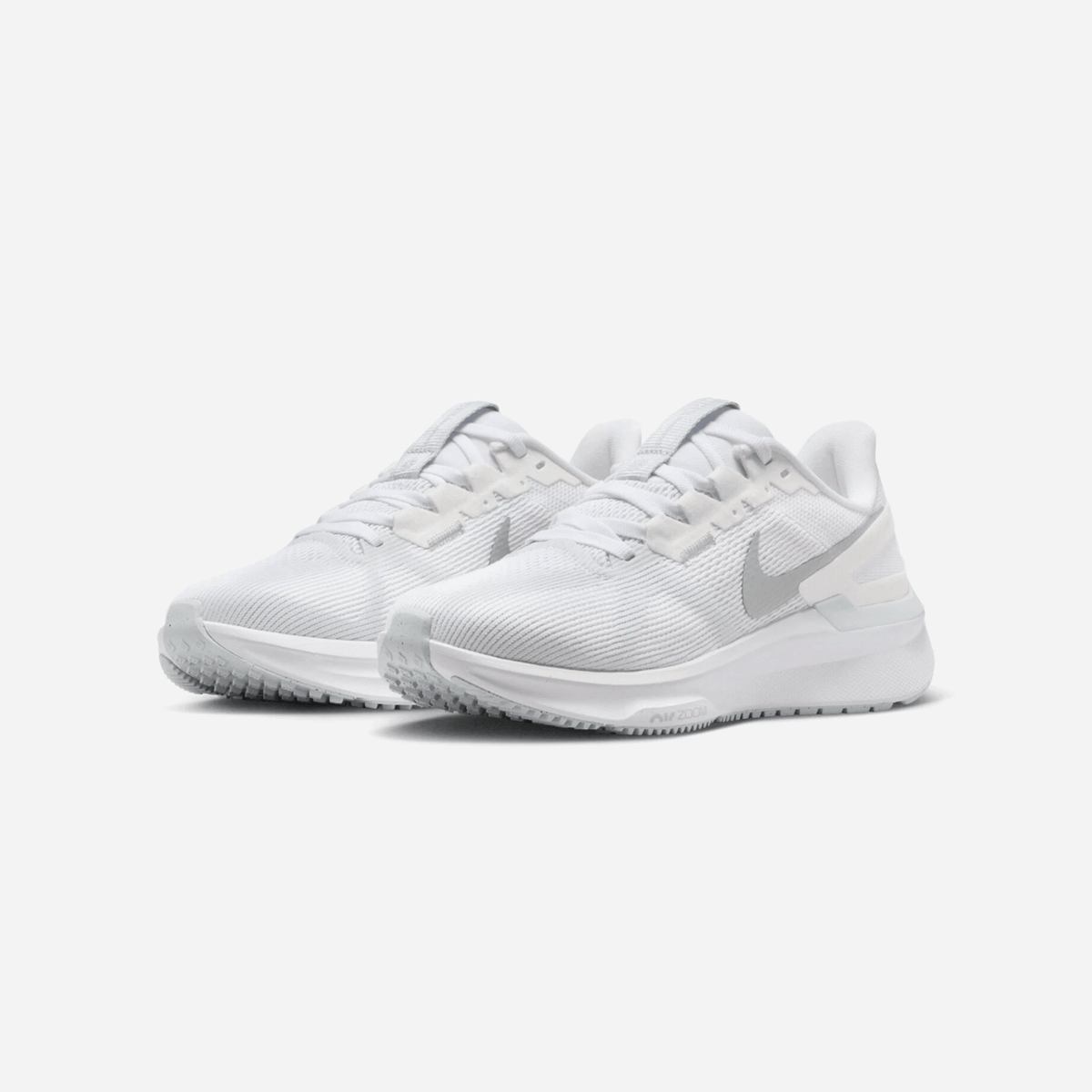 Nike Air Zoom Structure 25 White Pure Platinum Metallic Silver WMNS