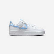 Nike Air Force 1 Low '07 Essential White University Blue Gingham