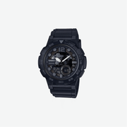 Casio AEQ-100W-1BVCF Classic Analog-Digital Display Black Watch