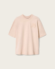 ALL SAINTS Insignia Short Sleeve Cotton Crystal Pink T-Shirt