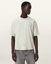 ALL SAINTS Insignia Short Sleeve Cotton Sea Green T-Shirt