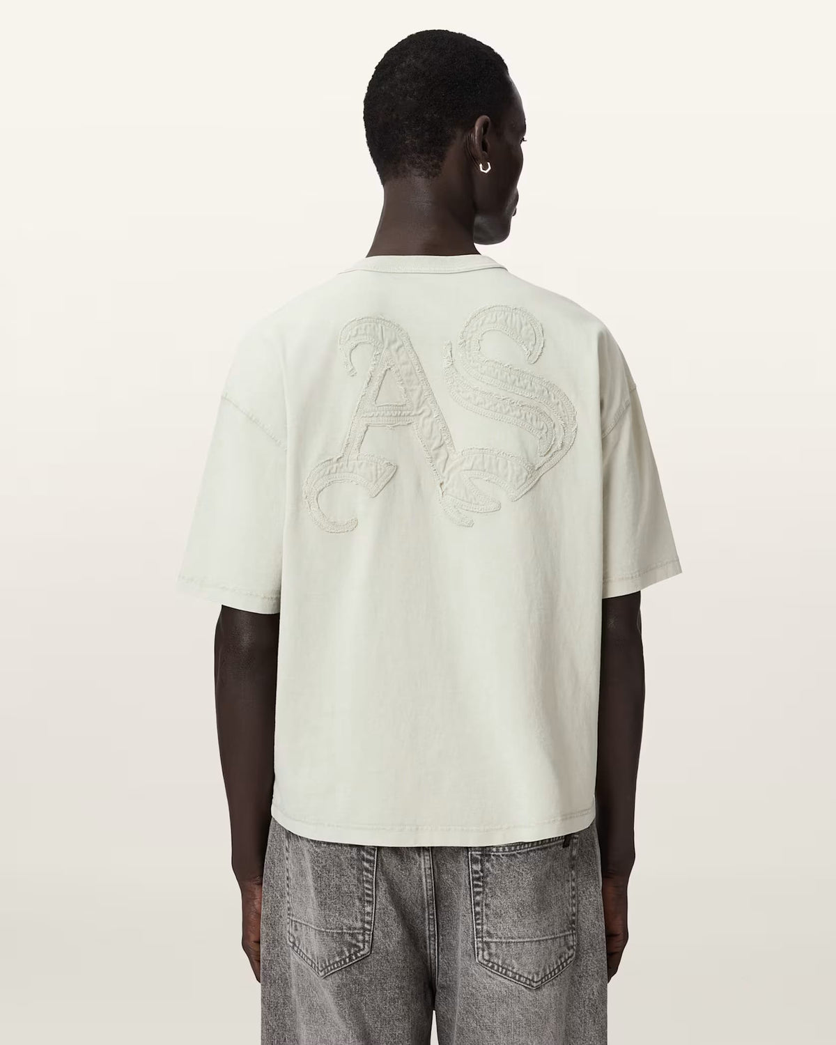 ALL SAINTS Insignia Short Sleeve Cotton Sea Green T-Shirt