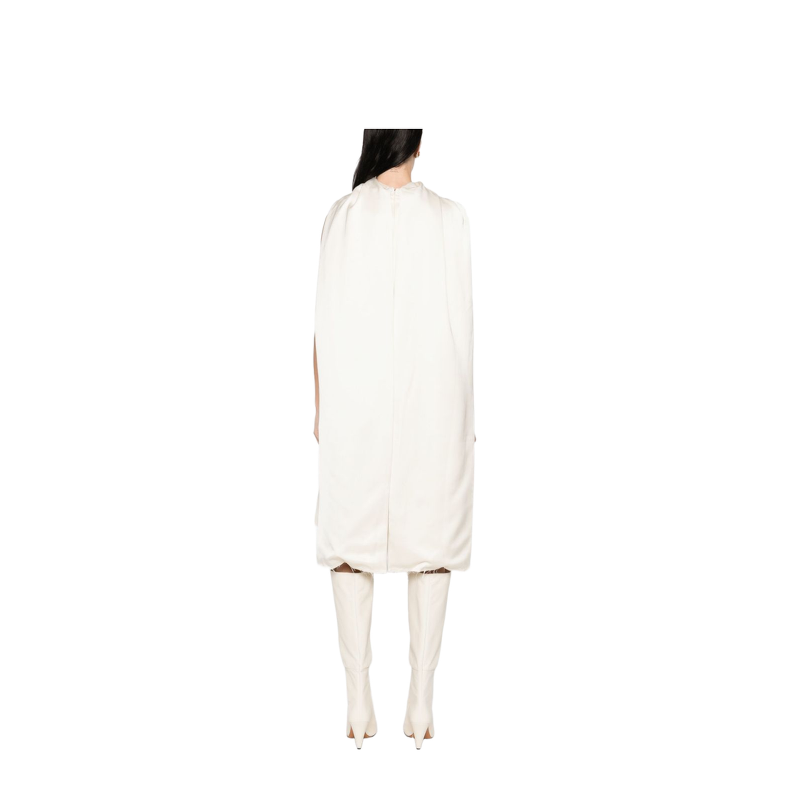 Cocoon Scarf Dress Light Beige