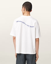 ALL SAINTS Spun Out Boxy Short Sleeve Graphic Chalk White T-Shirt