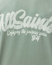 ALL SAINTS Odyssey Oversized Short Sleeve Crew Spring Green T-Shirt