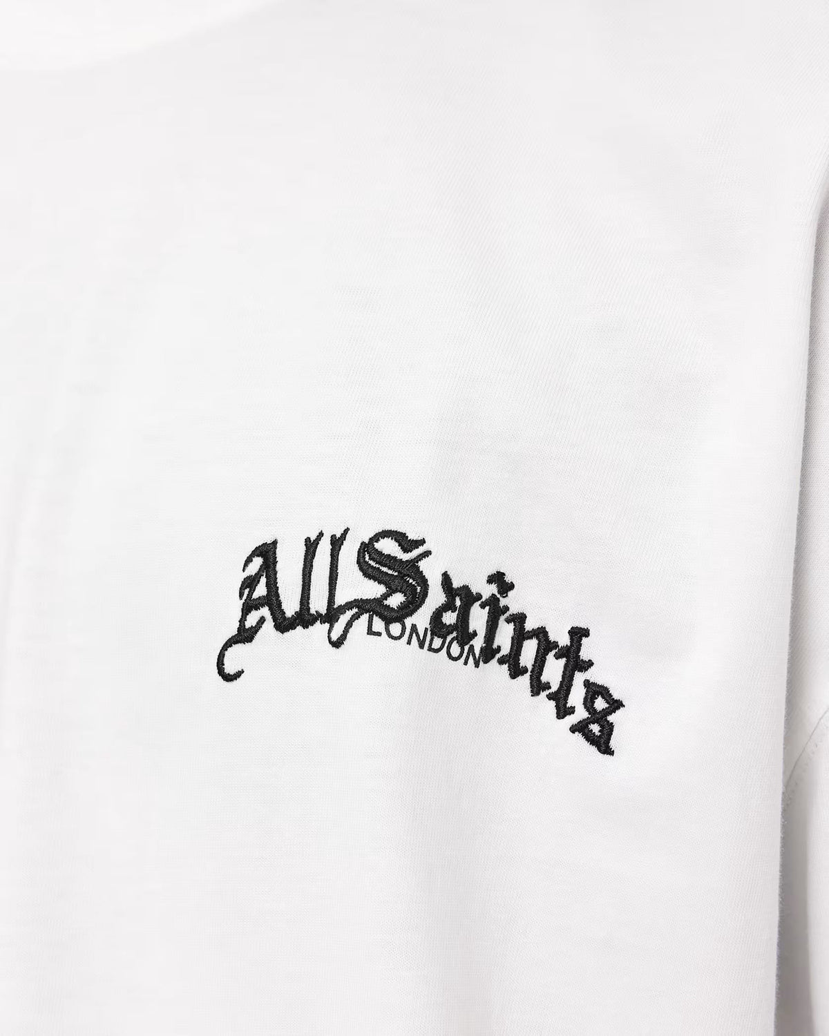 ALL SAINTS Descent Oversized Graphic Ashen White T-Shirt