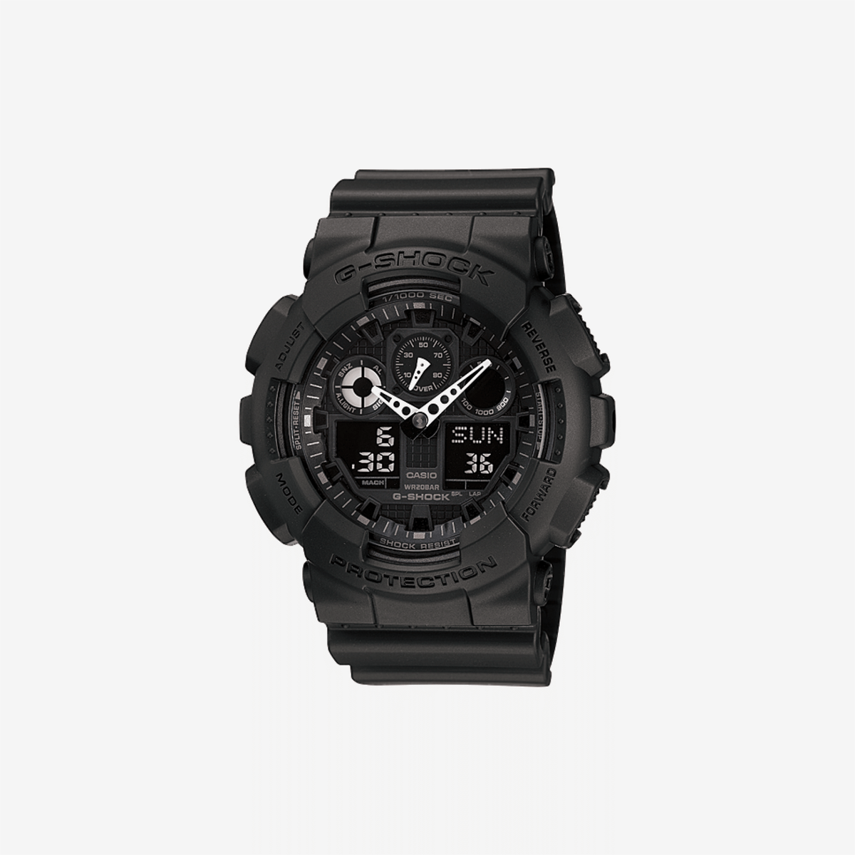 Casio G-Shock GA-100-1A1DR Quartz Black Dial Analog-Digital Resin Watch