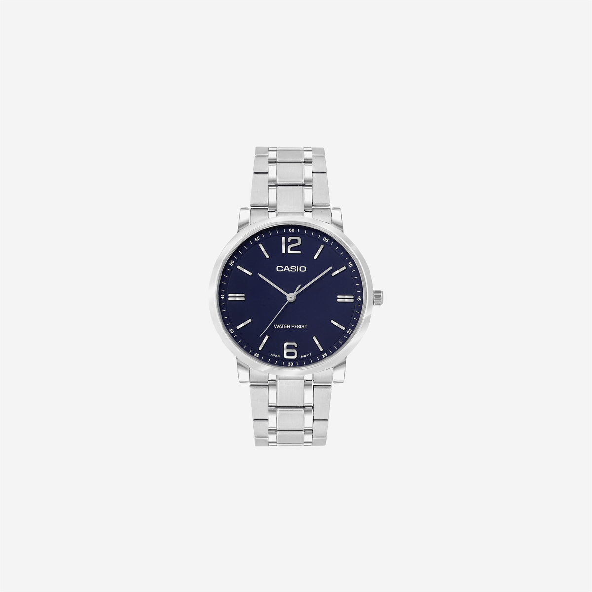 Casio Enticer MTP-SN5YD-2A Quartz Blue Dial Analog Stainless Steel Watch