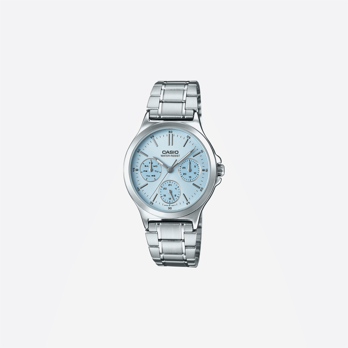 Casio Enticer LTP-V300D-2AUDF Quartz Blue Dial Analog Stainless Steel Watch