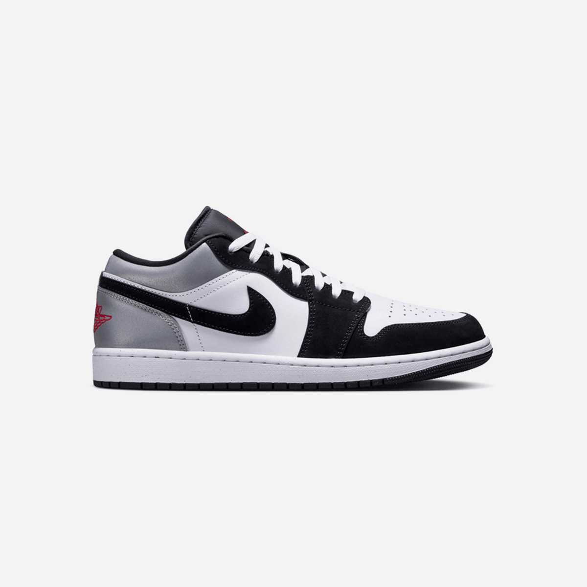 Air Jordan 1 Low Se White Fire Red Black Matte Silver