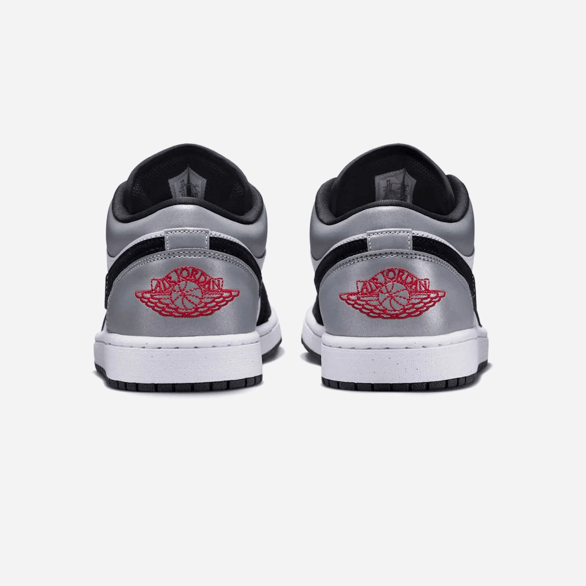 Air Jordan 1 Low Se White Fire Red Black Matte Silver
