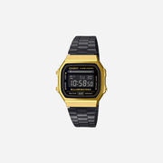 Casio Vintage A168WEGB-1BDF Quartz Black Dial Digital Stainless Steel Watch