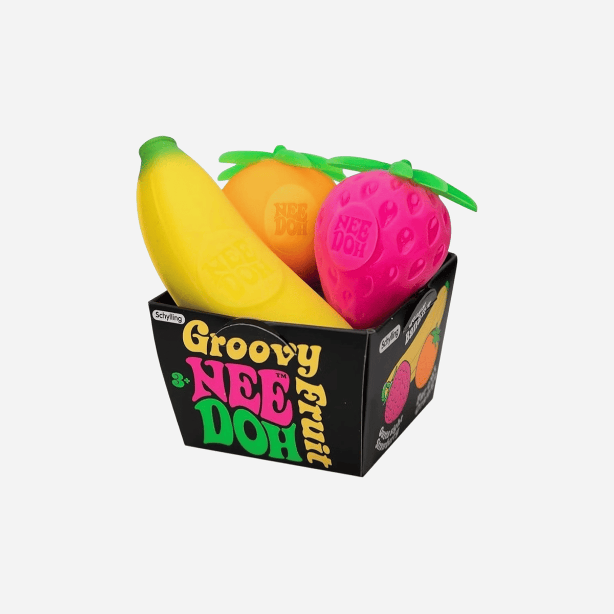 NeeDoh Groovy Fruit Squishy Fidget Toy Multicolor