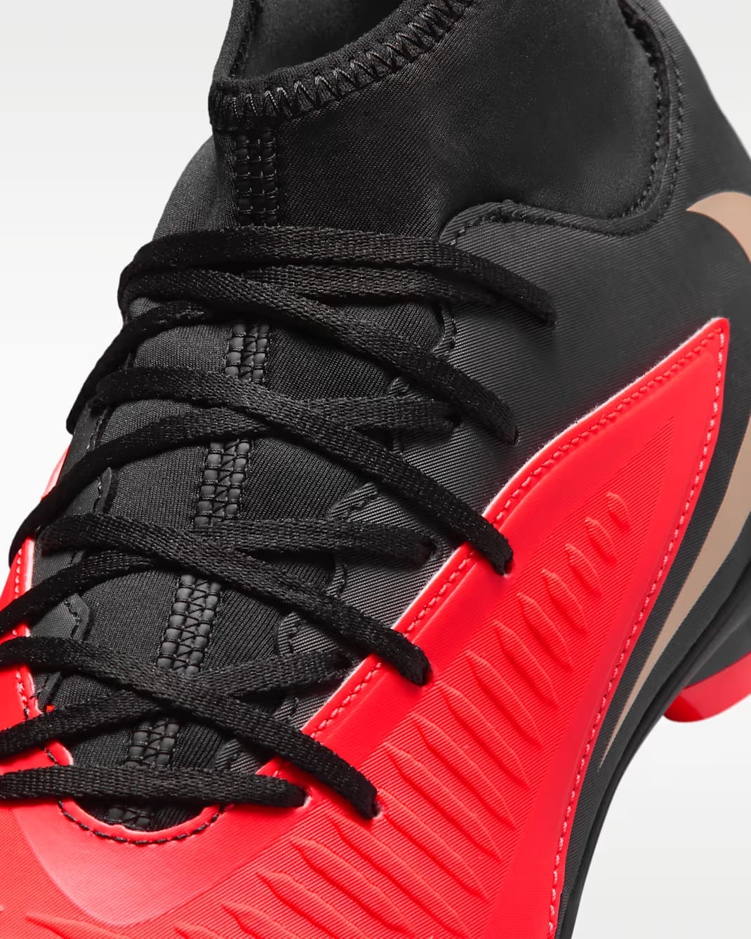Nike Phantom 6 High Club Multi-Ground Soccer Cleats  Bright Crimson/Black/Blur