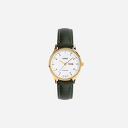 Casio Enticer LTP-SN8YGL-7B Quartz White Dial Analog Leather Watch