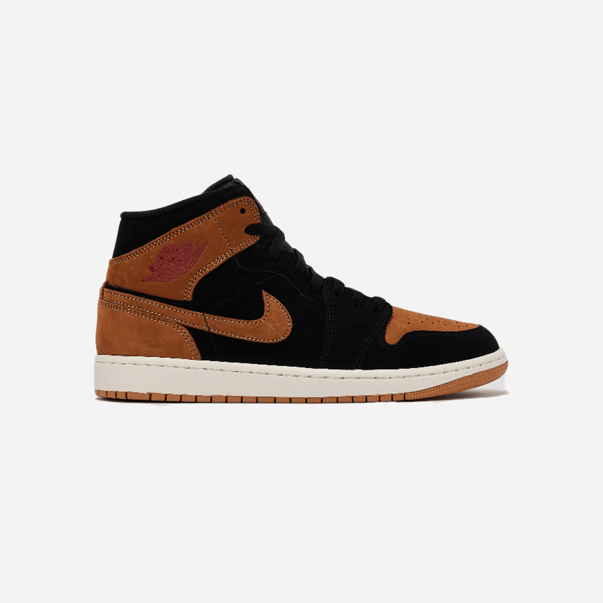 Air Jordan 1 Mid Black Flax