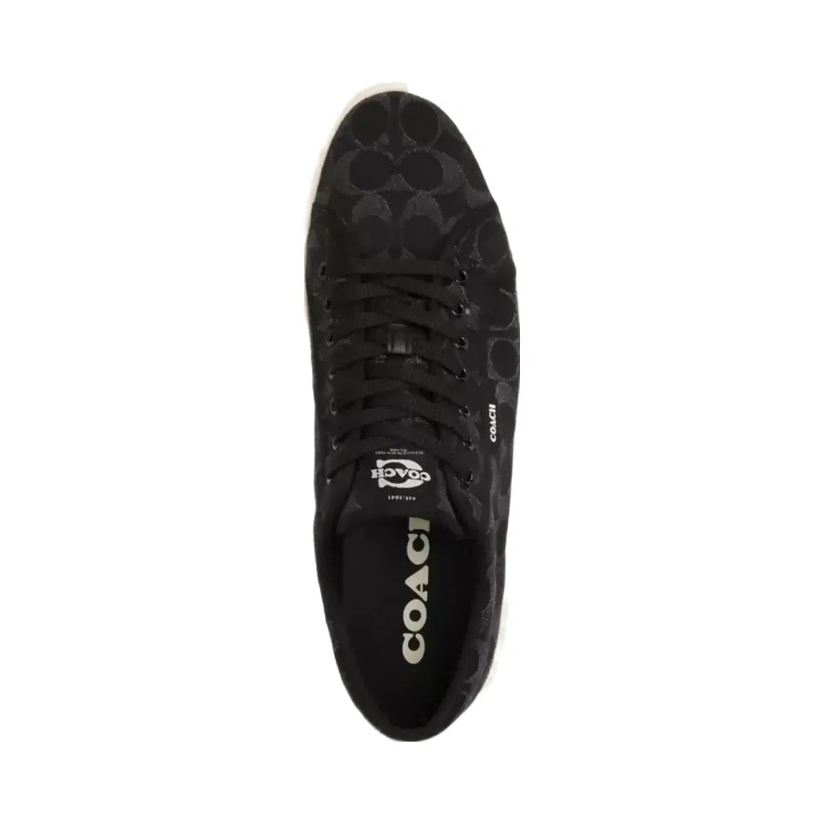 Coach Men's Canvas Sneaker In Signature Denim Black