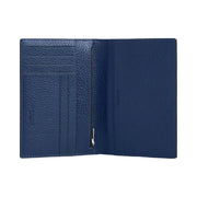Coach Passport Card Case With Car Print in Silver Deep Blue Multi