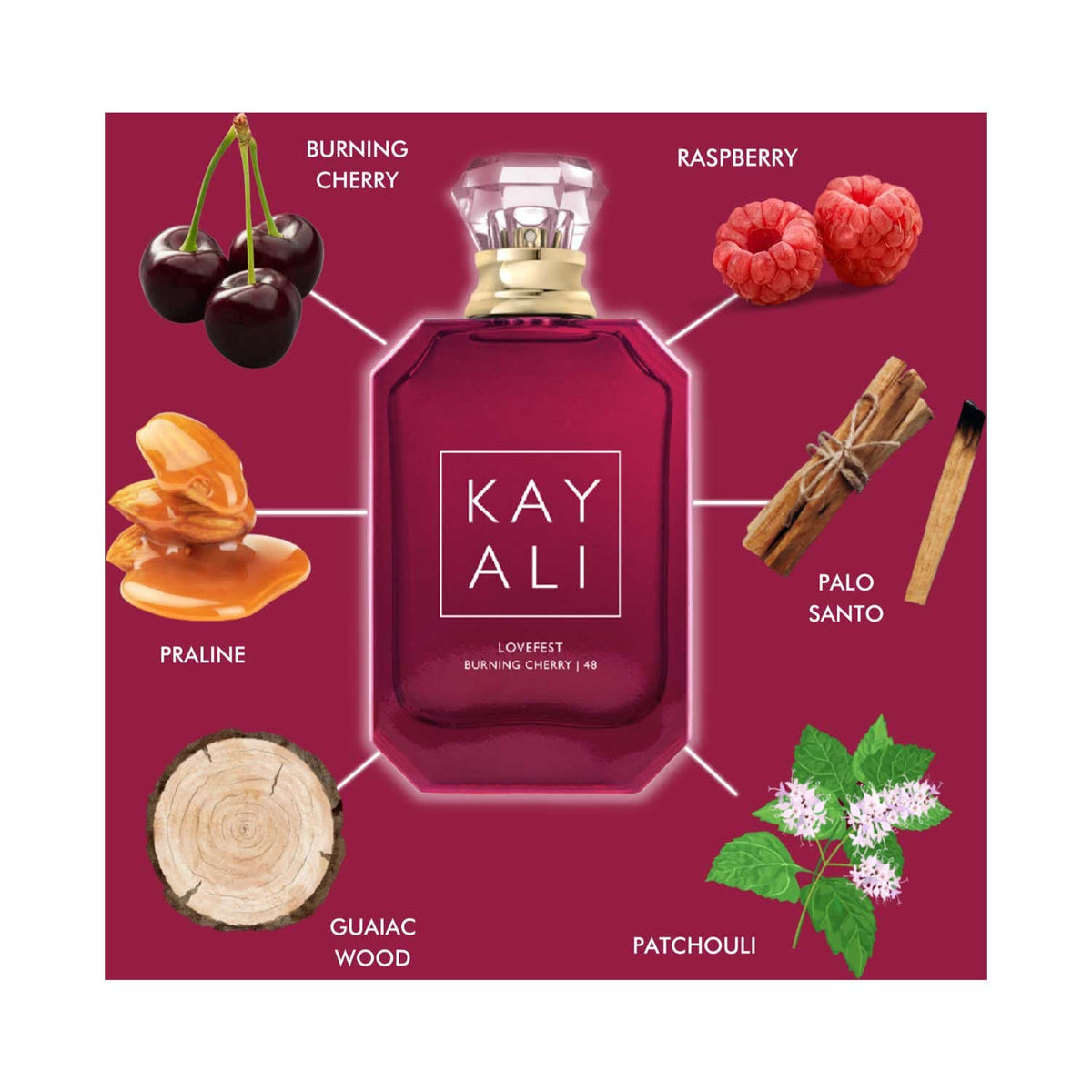Kayali Lovefest Burning Cherry 48 Eau De Parfum (50ml) - Kayali