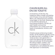 Calvin Klein Ck All Eau De Toilette - EDT For Everyone Unisex Perfume (200 ml) - Calvin Klein