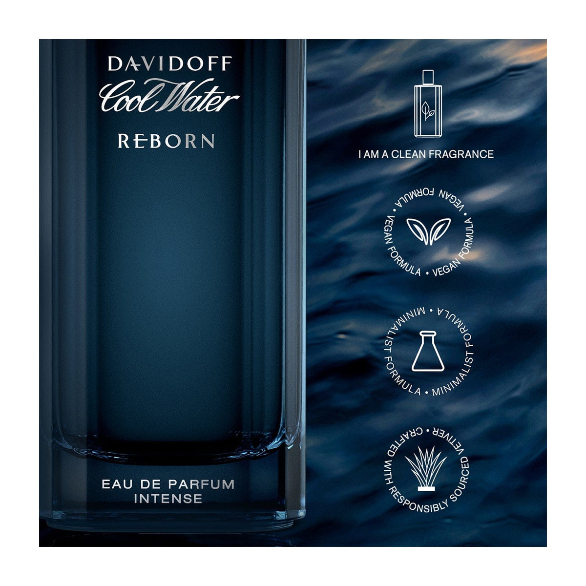 DAVIDOFF Cool Water Reborn Eau de Parfum Intense for Men (100 ml) - DAVIDOFF