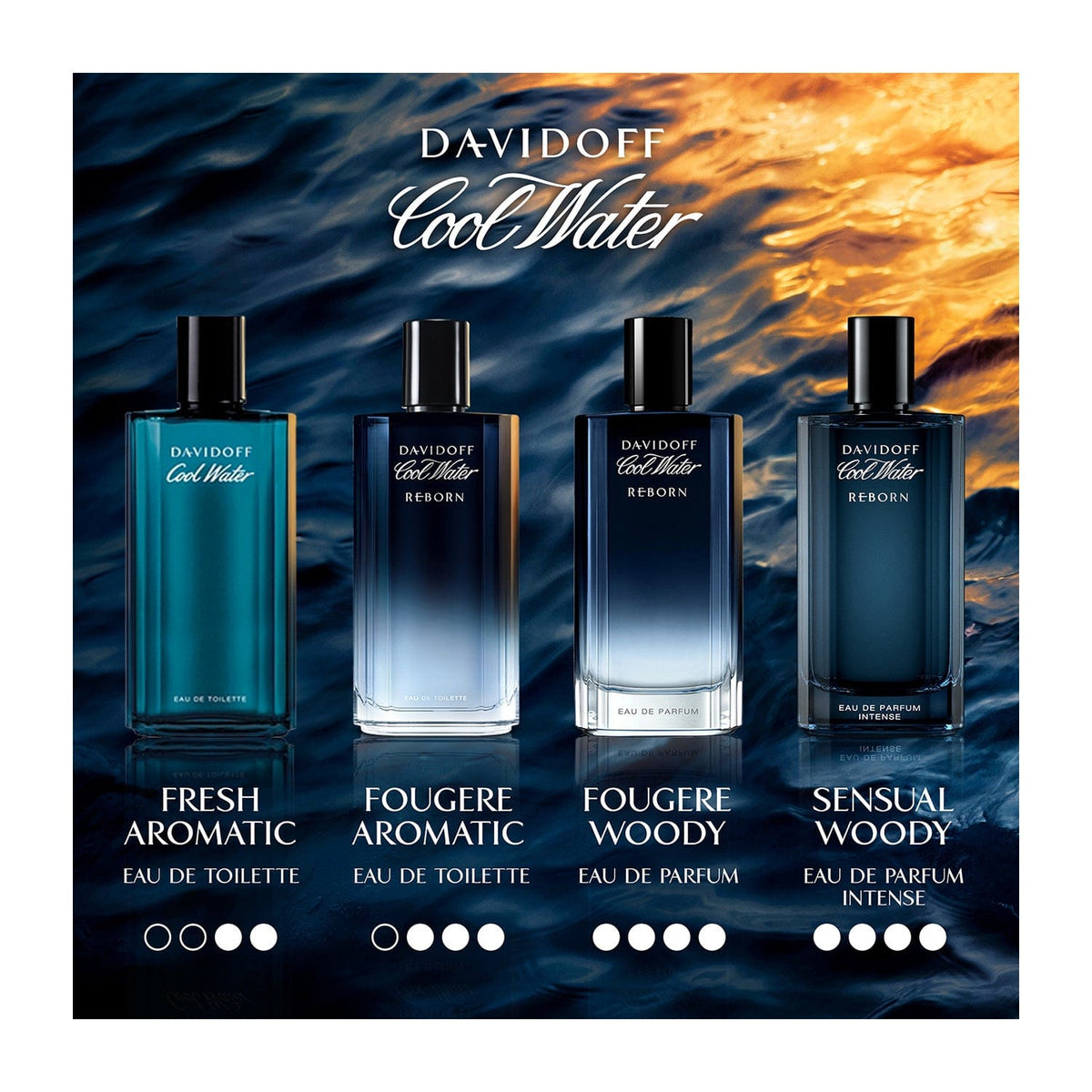 DAVIDOFF Cool Water Reborn Eau de Parfum Intense for Men (100 ml) - DAVIDOFF