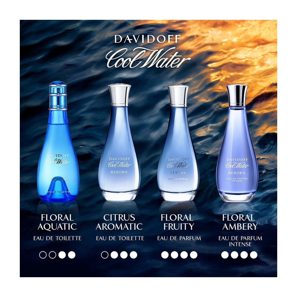DAVIDOFF Cool Water Reborn Eau de Parfum Intense for Women (50 ml) - DAVIDOFF