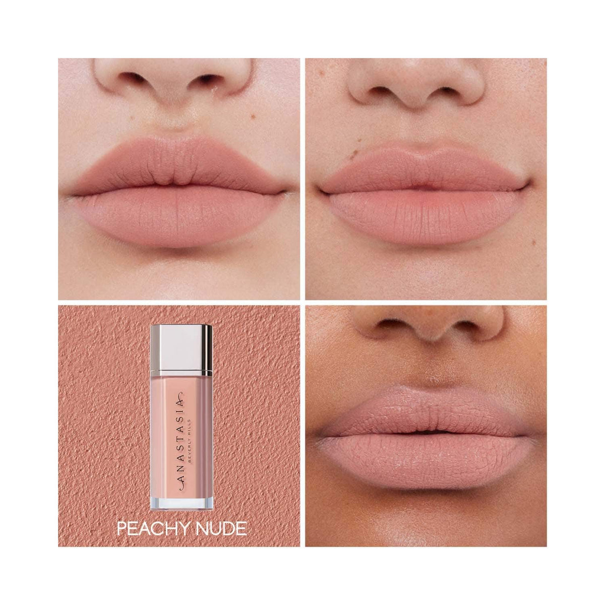 Anastasia Beverly Hills Lip Velvet Liquid Lipstick - Peachy Nude (3.5 g) - Anastasia Beverly Hills