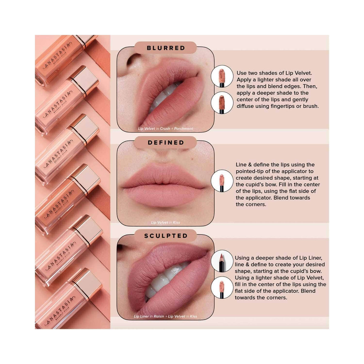 Anastasia Beverly Hills Lip Velvet Liquid Lipstick - Pure Hollywood (3.5 g) - Anastasia Beverly Hills