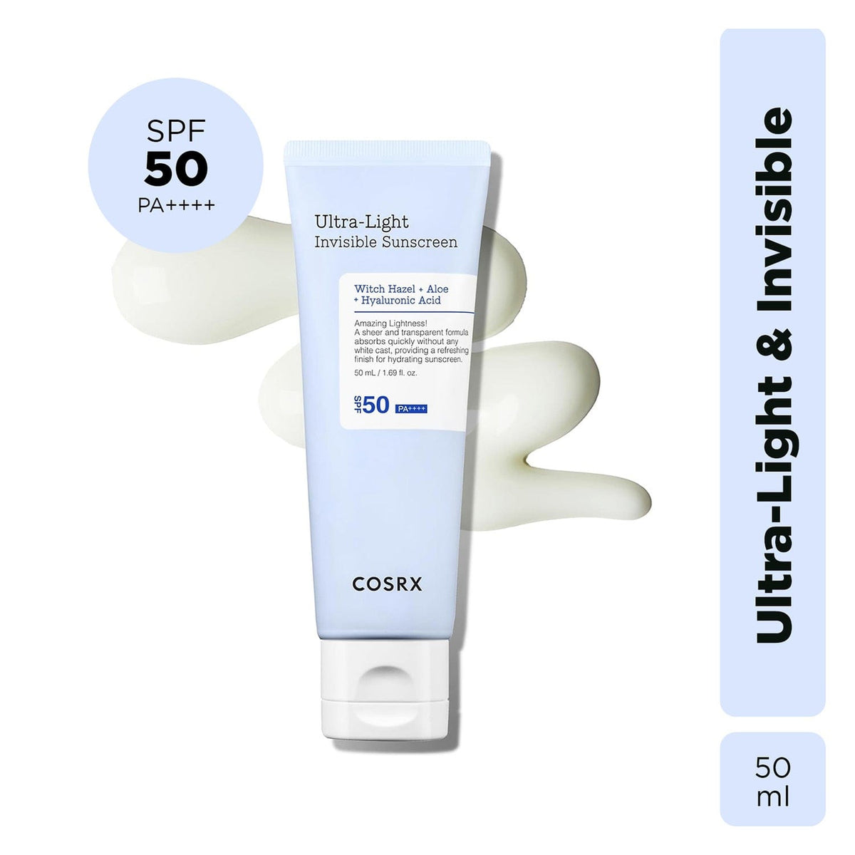 COSRX Ultra-Light Invisible Sunscreen SPF50 PA++++ (50 ml) - COSRX