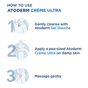 Bioderma Atoderm Creme Ultra-Nourishing Moisturiser Pump Bottle (200 ml) - Bioderma