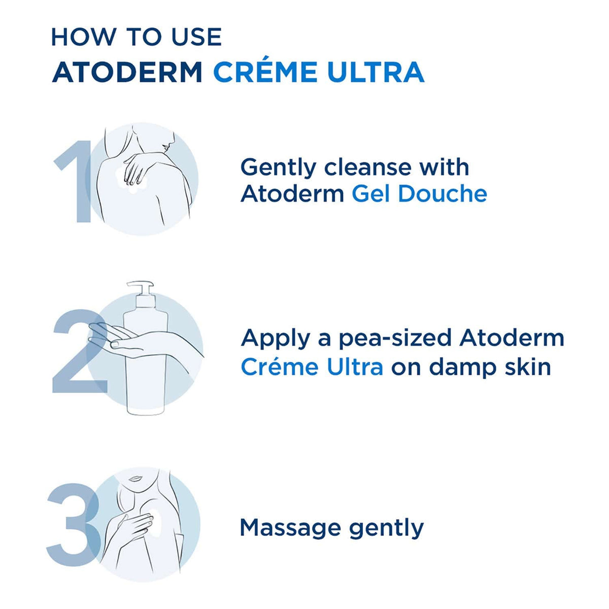 Bioderma Atoderm Creme Ultra-Nourishing Moisturiser Pump Bottle (200 ml) - Bioderma