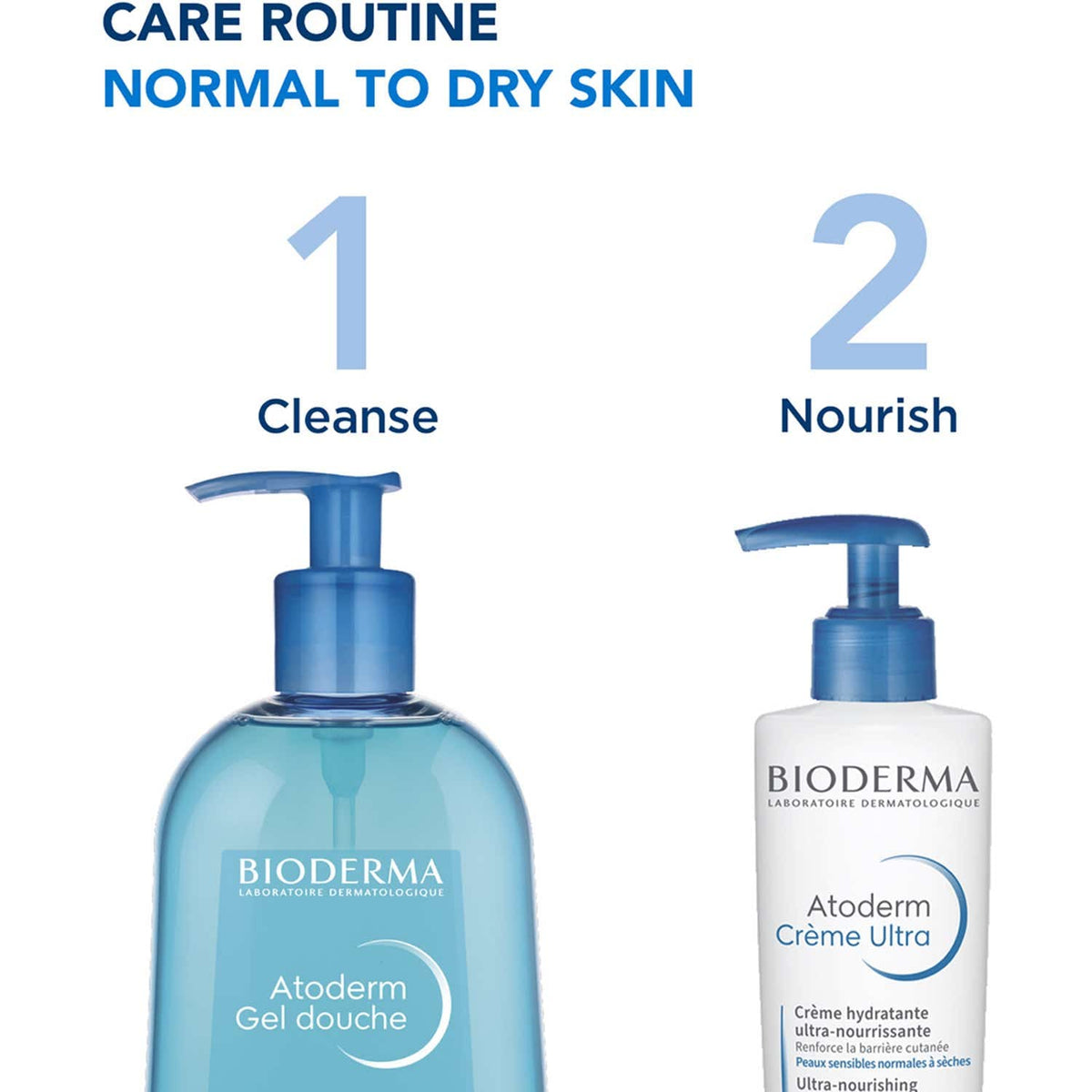 Bioderma Atoderm Creme Ultra-Nourishing Moisturiser Pump Bottle (200 ml) - Bioderma