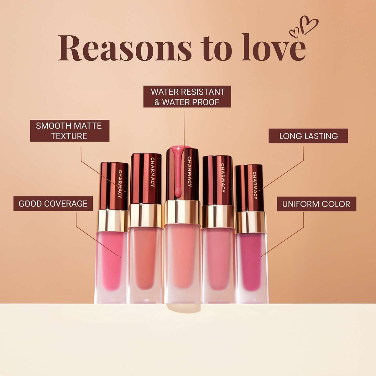 Charmacy Milano Stunning Longstay Liquid Lip Lipstick -  Bare Beauty 02 (5.6 ml) - Charmacy Milano
