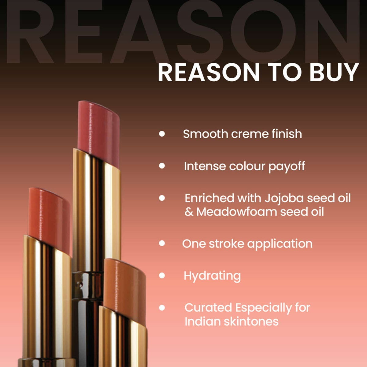 Charmacy Milano Flattering Nude Lipstick - 08 Bikini Tan (3.8 g) - Charmacy Milano