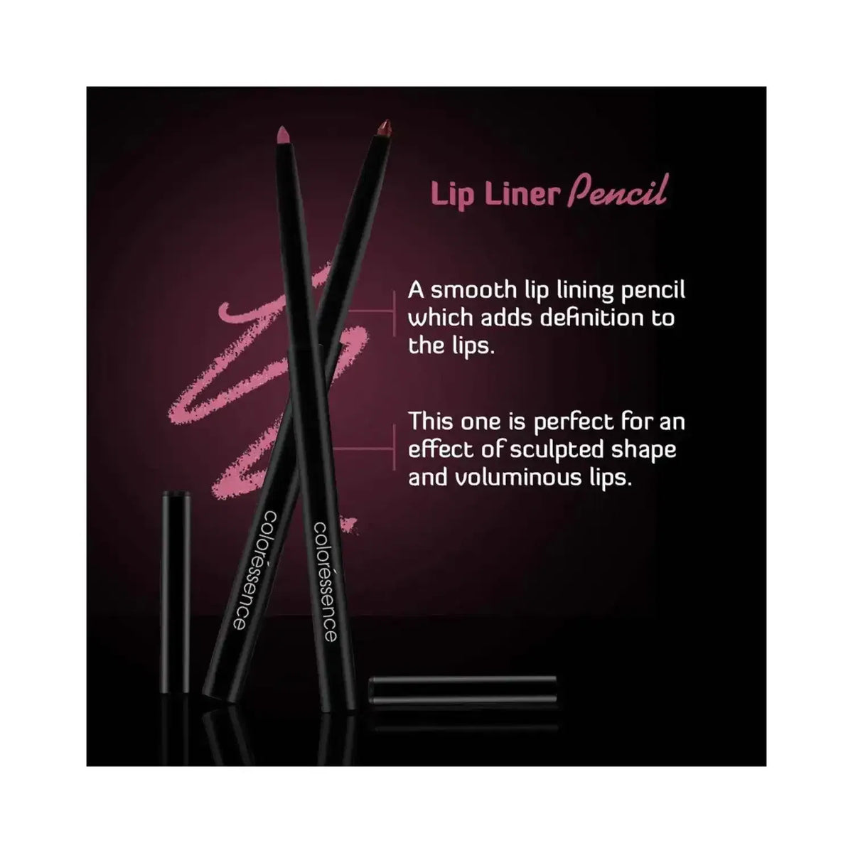 Coloressence Long Stay Opaque Finish Creamy Definer Lip Liner Pencil - Maroon (0.25 g) - Coloressence