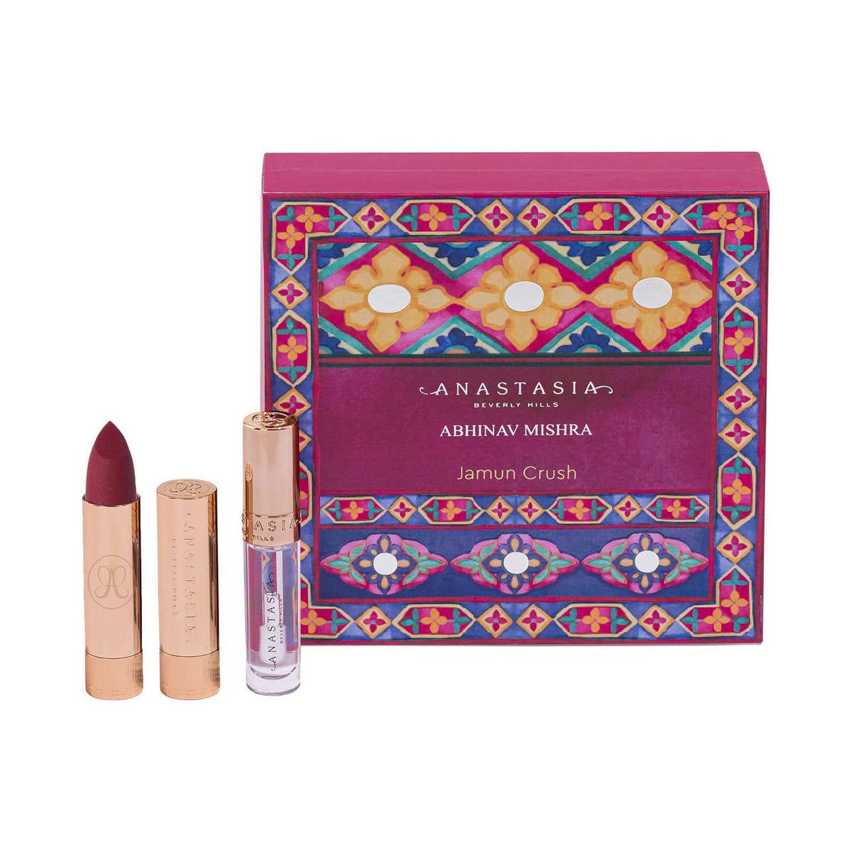 Anastasia Beverly Hills Matte Lipstick - Blackberry & Lipgloss Crystal Sample - Jamun Crush (2 pcs) - Anastasia Beverly Hills