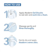 Bioderma Complete Dryness Care - Atoderm Gel douche (500 ml) and Lip Balm Combo - Bioderma