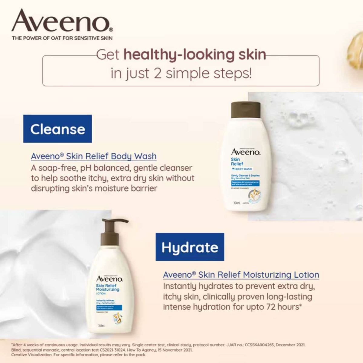 Aveeno Skin Relief Body Wash 354 Ml Combo - Aveeno