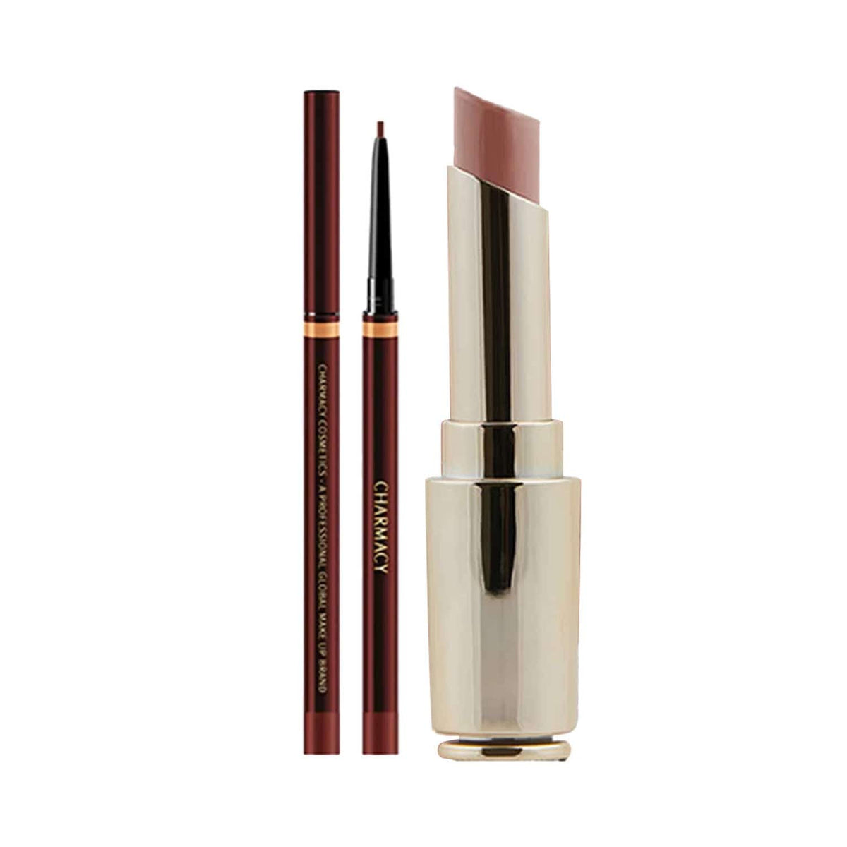 Charmacy Milano Flattering Lipstick & Lip Liner Set - Charmacy Milano