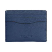 Coach Slim Id Card Case in Deep Blue