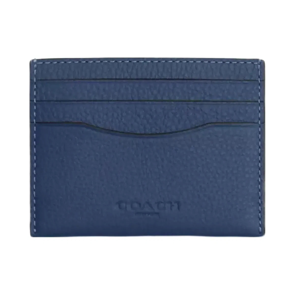 Coach Slim Id Card Case in Deep Blue