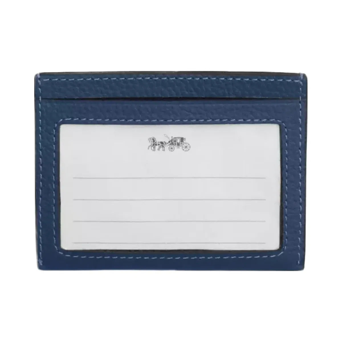 Coach Slim Id Card Case in Deep Blue