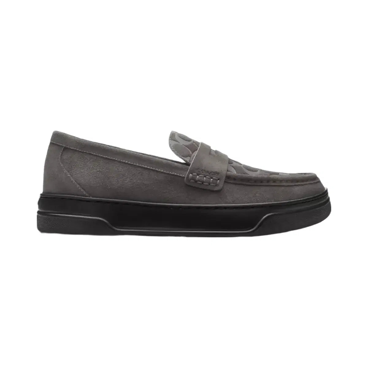 Coach Hybrid Loafer With Signature Print in Charcoal