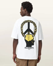 ALL SAINTS Screwed Short Sleeve Crew T-Shirt  Optic White