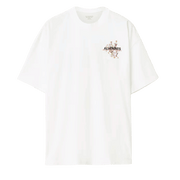 ALL SAINTS Valen Oversized Graphic T-Shirt Ashen White